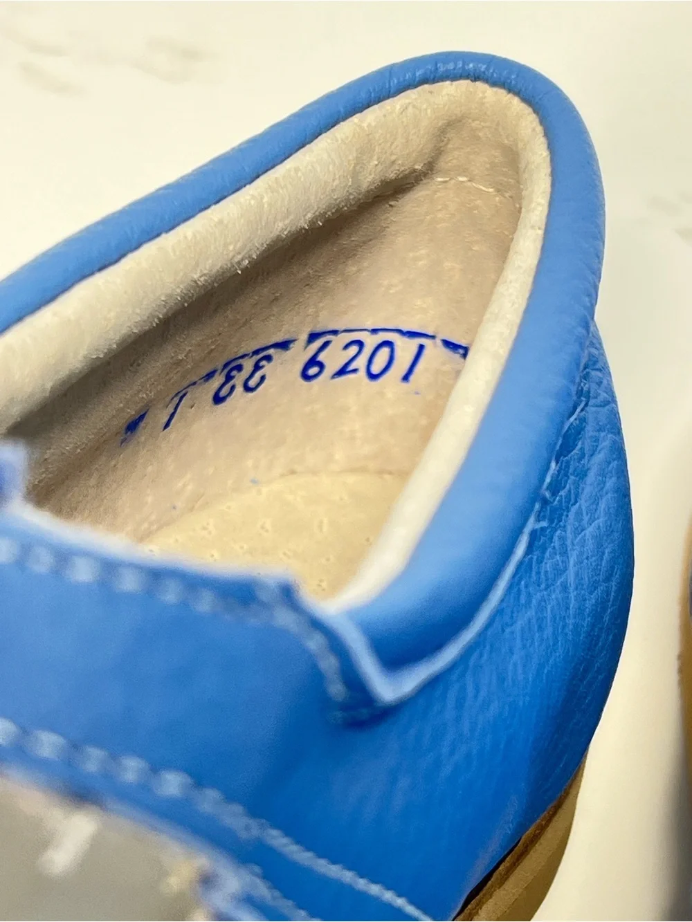 Mon Petit Blue Leather Mary Jane Shoes | Orthopedic Comfort | EU 33 (US Kids 1)